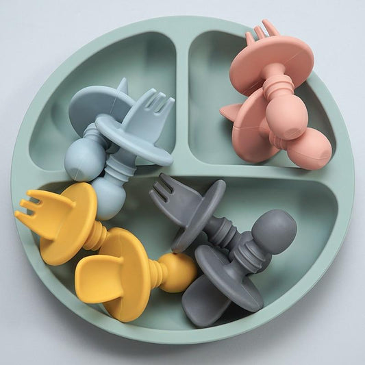 CuttieSpoon™ | Cuillère et fourchette pour bébé | Maman - Kamy Ann